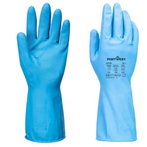 Gloves Cotton / glue/Blue